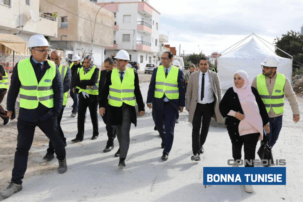 Visite du projet par le ministre